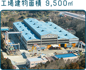 工場建物面積 9,500㎡